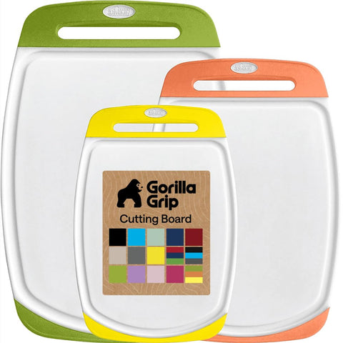 GORILLA GRIP front packaging showing three colored boards and benefits