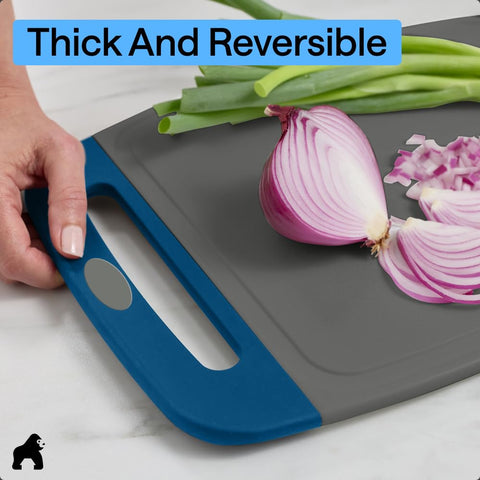 GORILLA GRIP boards stacked in dishwasher showing easy cleanup and dishwasher-safe benefit