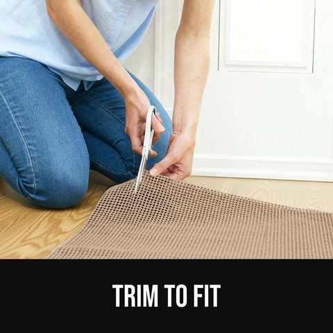 GORILLA GRIP in living room under area rug, enhances comfort