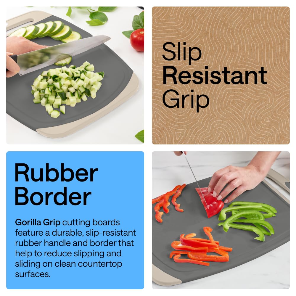 GORILLA GRIP juice groove detail capturing mess containment benefit