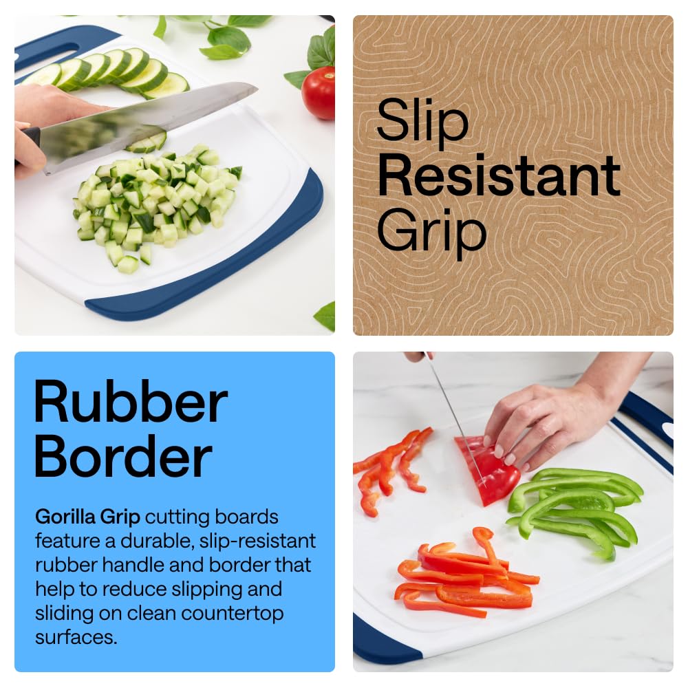 GORILLA GRIP deep juice groove detail catching liquids for cleaner counters