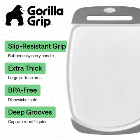 GORILLA GRIP juice groove close-up catching liquids for cleaner counters
