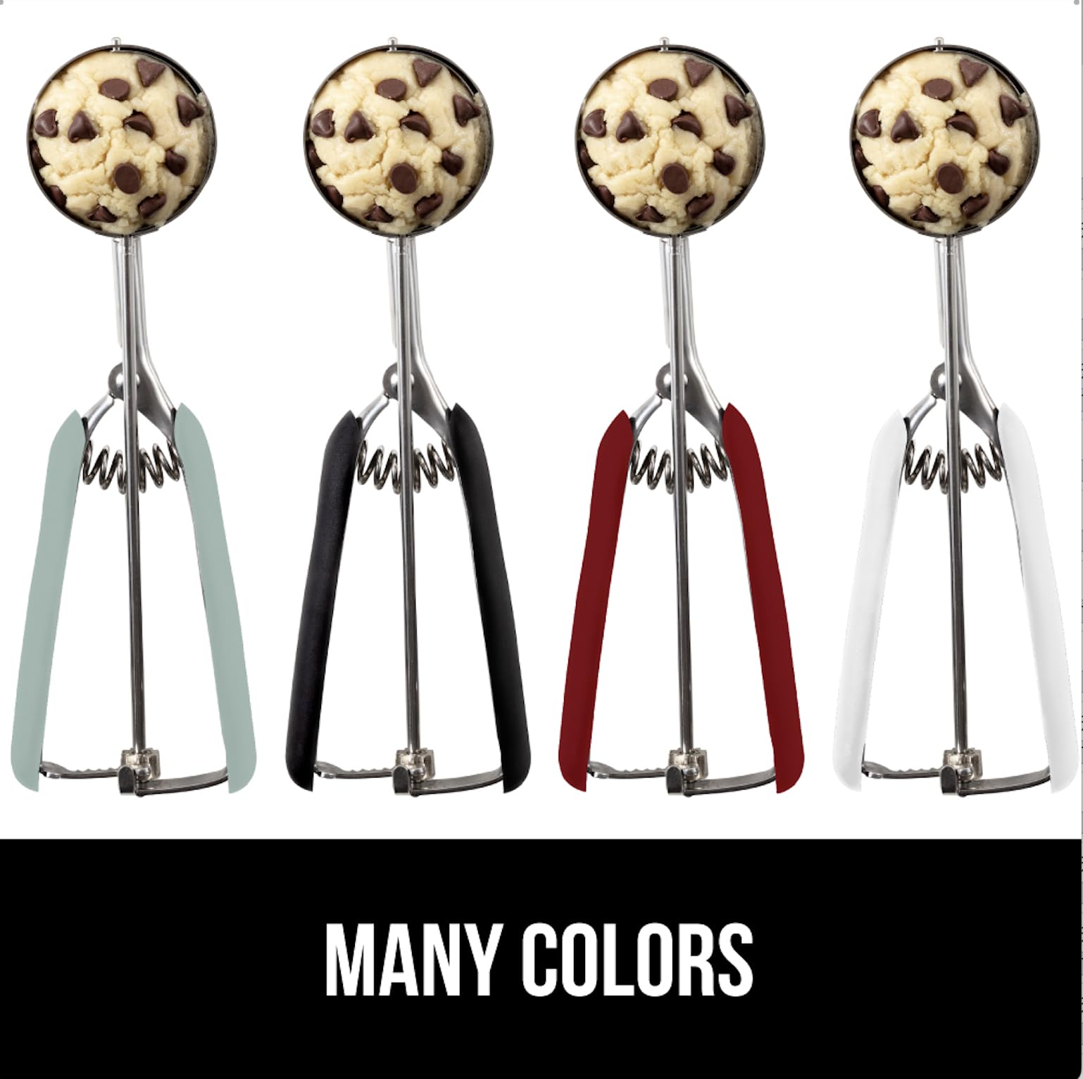 GORILLA GRIP scoops on kitchen counter with cookies to inspire baking