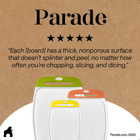 GORILLA GRIP in kitchen lifestyle scene illustrating organized, colorful prep