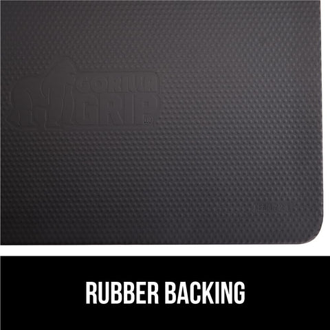GORILLA GRIP mat at kitchen sink demonstrating comfortable standing support while cooking