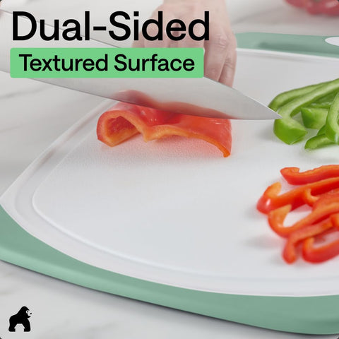 GORILLA GRIP used as a charcuterie serving board, stylish entertaining benefit