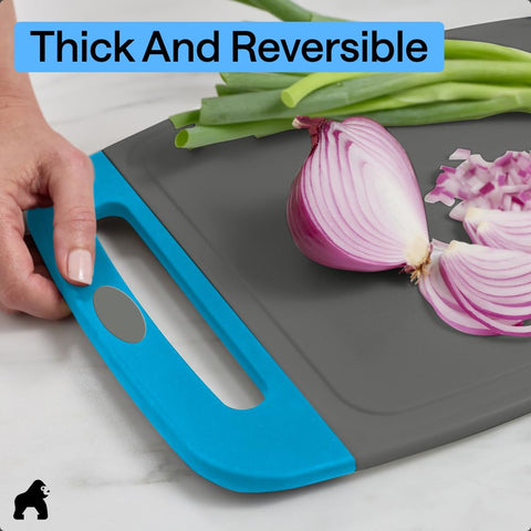 GORILLA GRIP cutting board used as charcuterie serving platter for entertaining