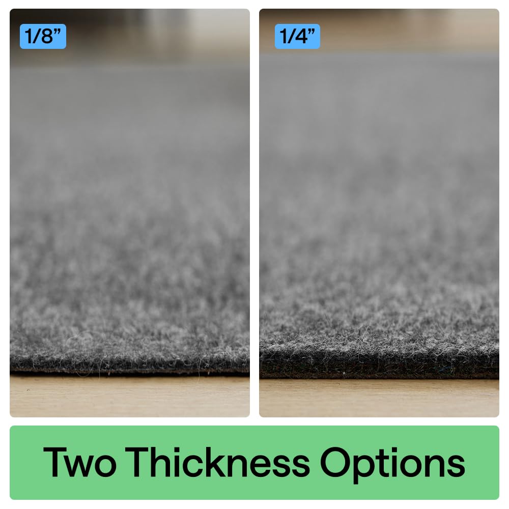 GORILLA GRIP side profile showing 0.13 inch thickness for added underfoot comfort