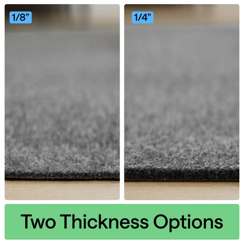 GORILLA GRIP side profile showing 0.13 inch thickness for added underfoot comfort