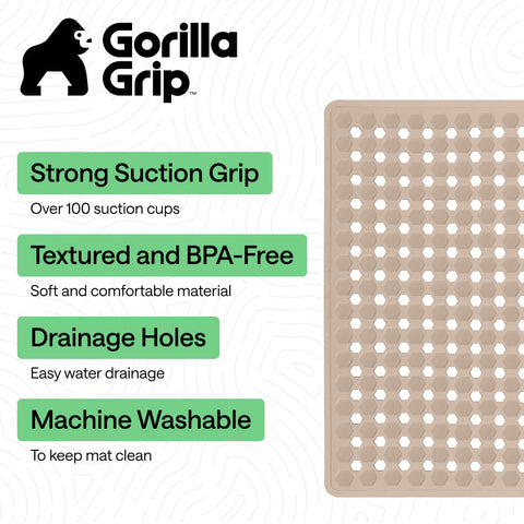 GORILLA GRIP close-up of pebble texture offering comfortable non-slip footing