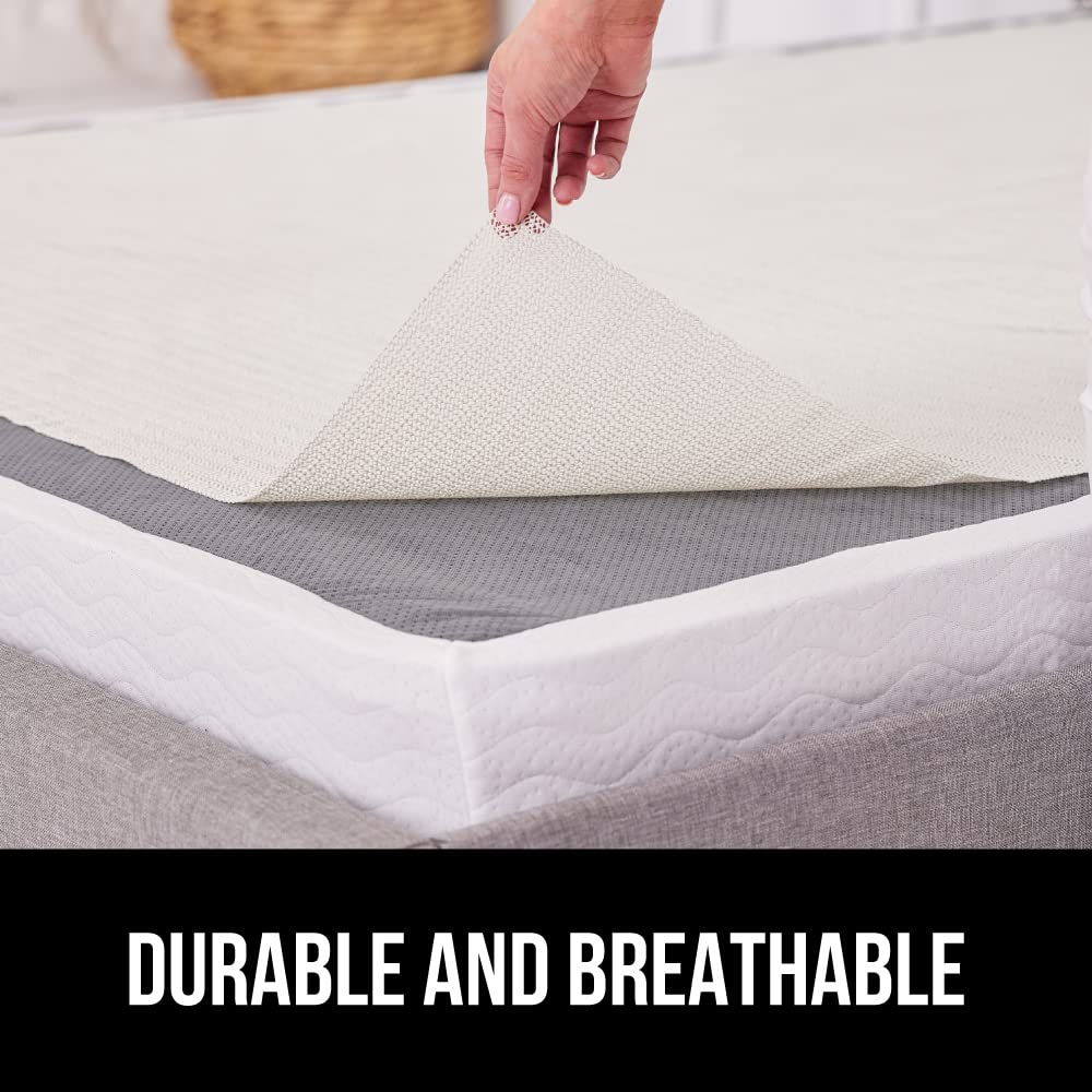 GORILLA GRIP installed under mattress demonstrating anti-slip stability benefit