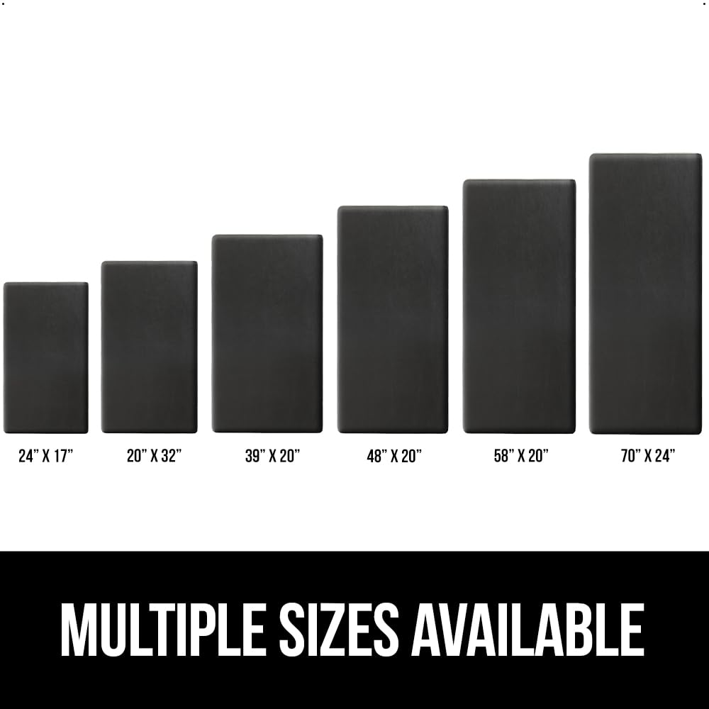 GORILLA GRIP mat placed under a standing desk showing ergonomic support for remote work