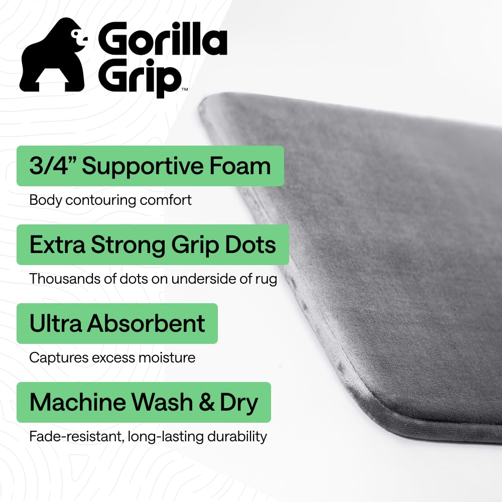 GORILLA GRIP velvet top close-up highlighting soft texture for cozy barefoot comfort