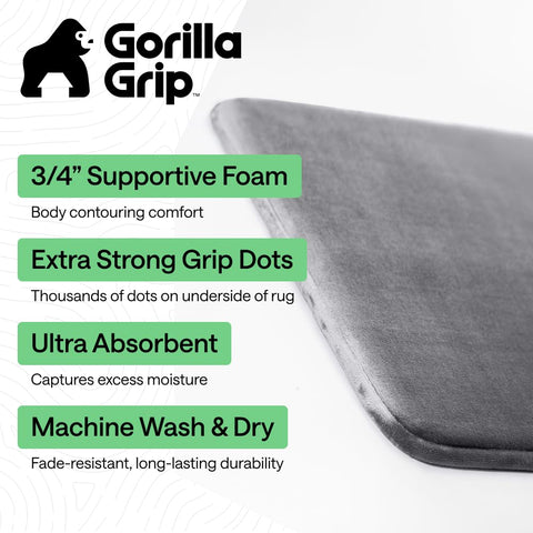 GORILLA GRIP velvet top close-up highlighting soft texture for cozy barefoot comfort
