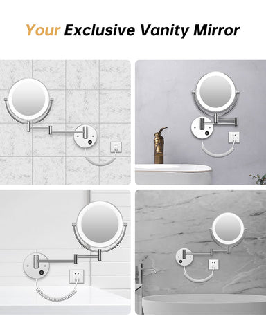 Gospire on bathroom vanity in lifestyle scene showing organized grooming setup benefit