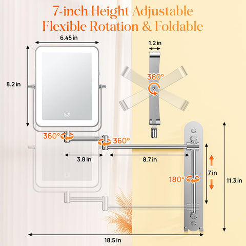 Gospire close-up of 10X magnifier for precise grooming and clearer detail