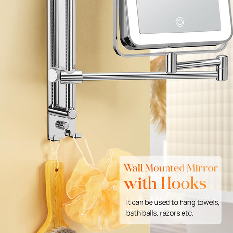 Gospire dual hooks holding brushes showing organized storage advantage