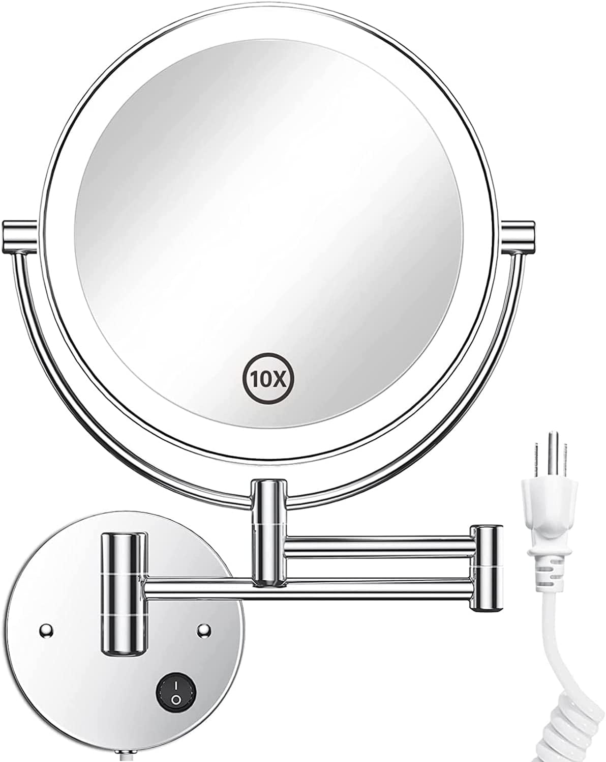 Gospire front-mounted mirror showing full double-sided view and compact benefit