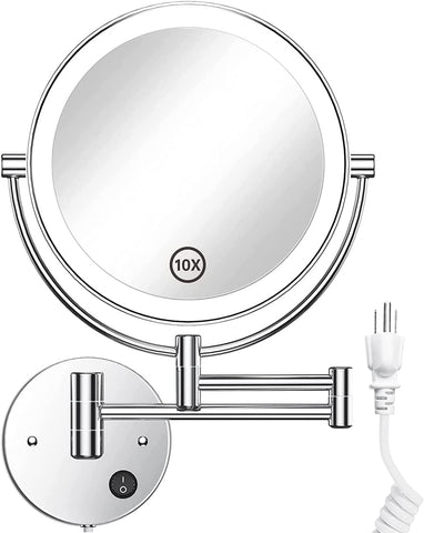 Gospire front-mounted mirror showing full double-sided view and compact benefit