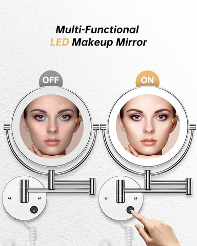 Gospire LED ring illumination showing bright daylight-like light for accurate makeup