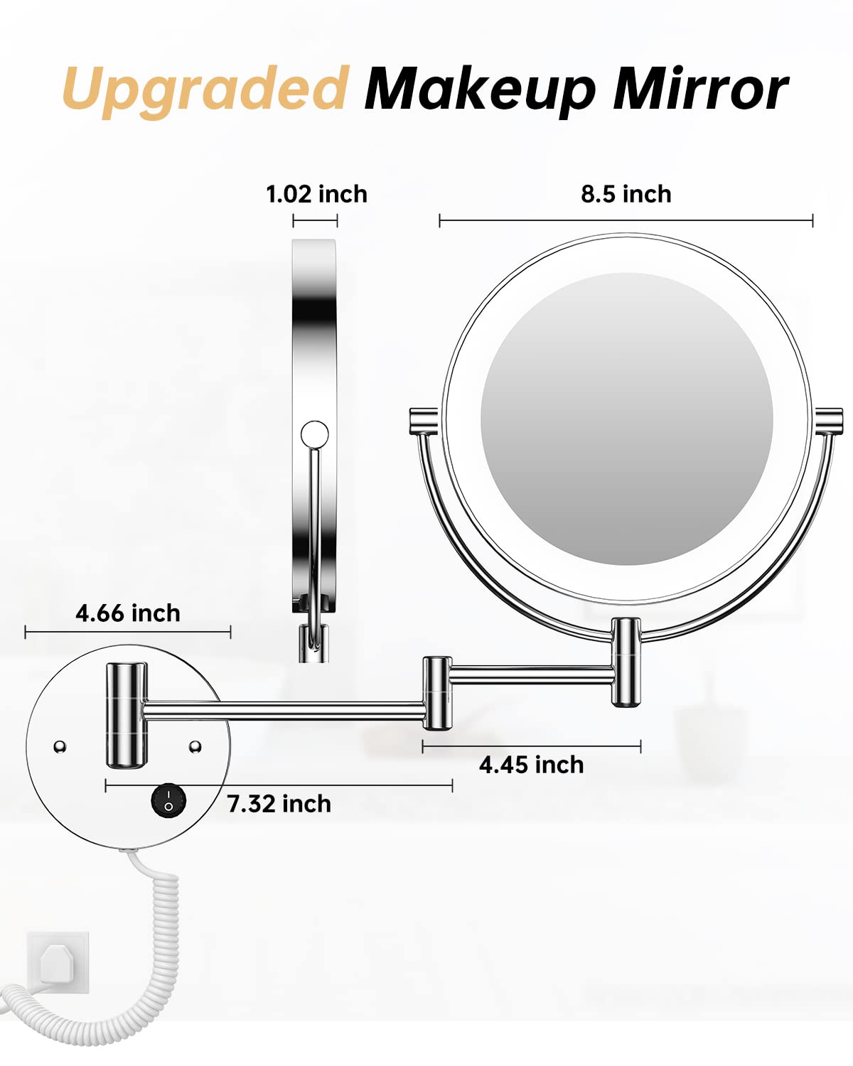 Gospire rotated angle view illustrating 360-degree adjustability for perfect positioning