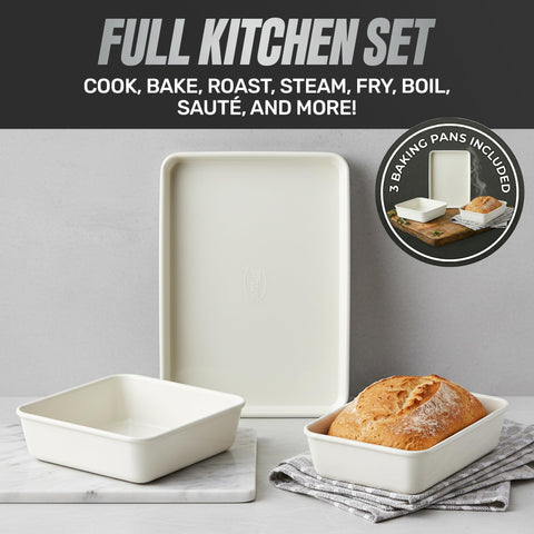 GOTHAM STEEL baking set with cookie sheet and muffin tin for versatile oven baking