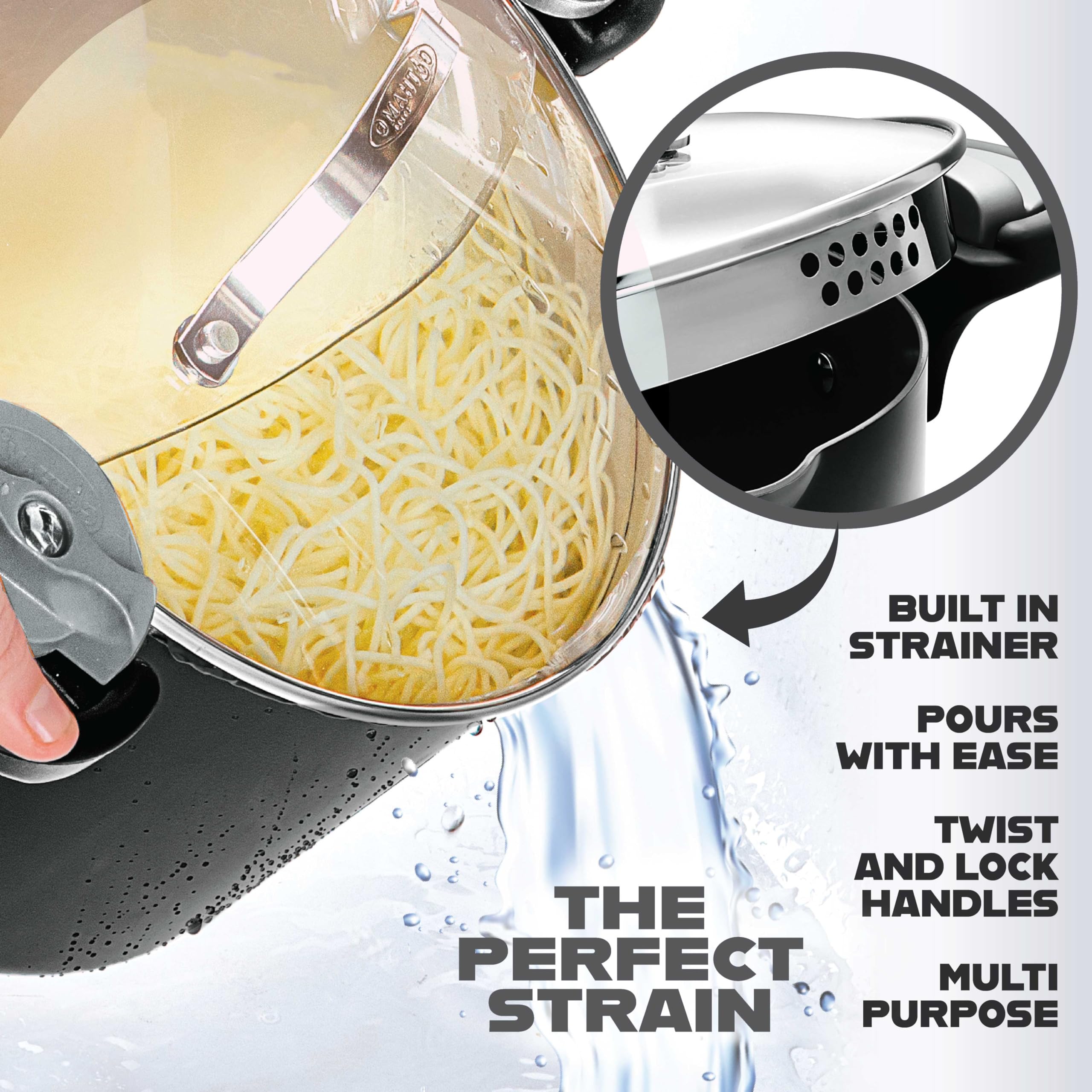 GOTHAM STEEL close-up of ceramic nonstick surface for effortless food release