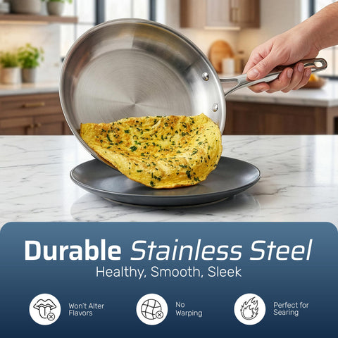 GOTHAM STEEL induction-ready base focused to show magnetic compatibility for even heating
