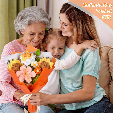 Gouraml bouquet in hand to show scale and lightweight, easy-to-carry design