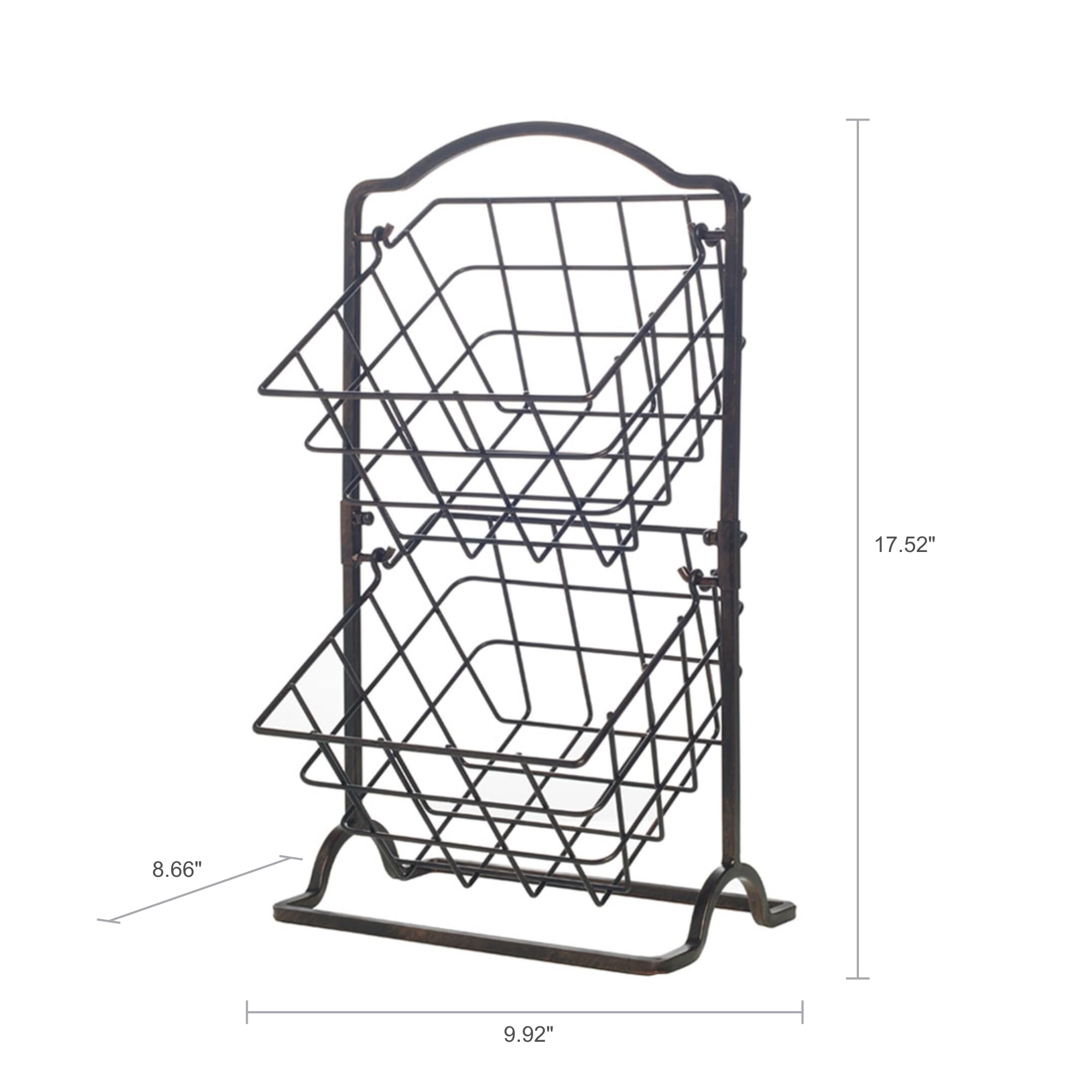 Gourmet Basics by Mikasa close-up of top tier displaying produce visibility and airflow