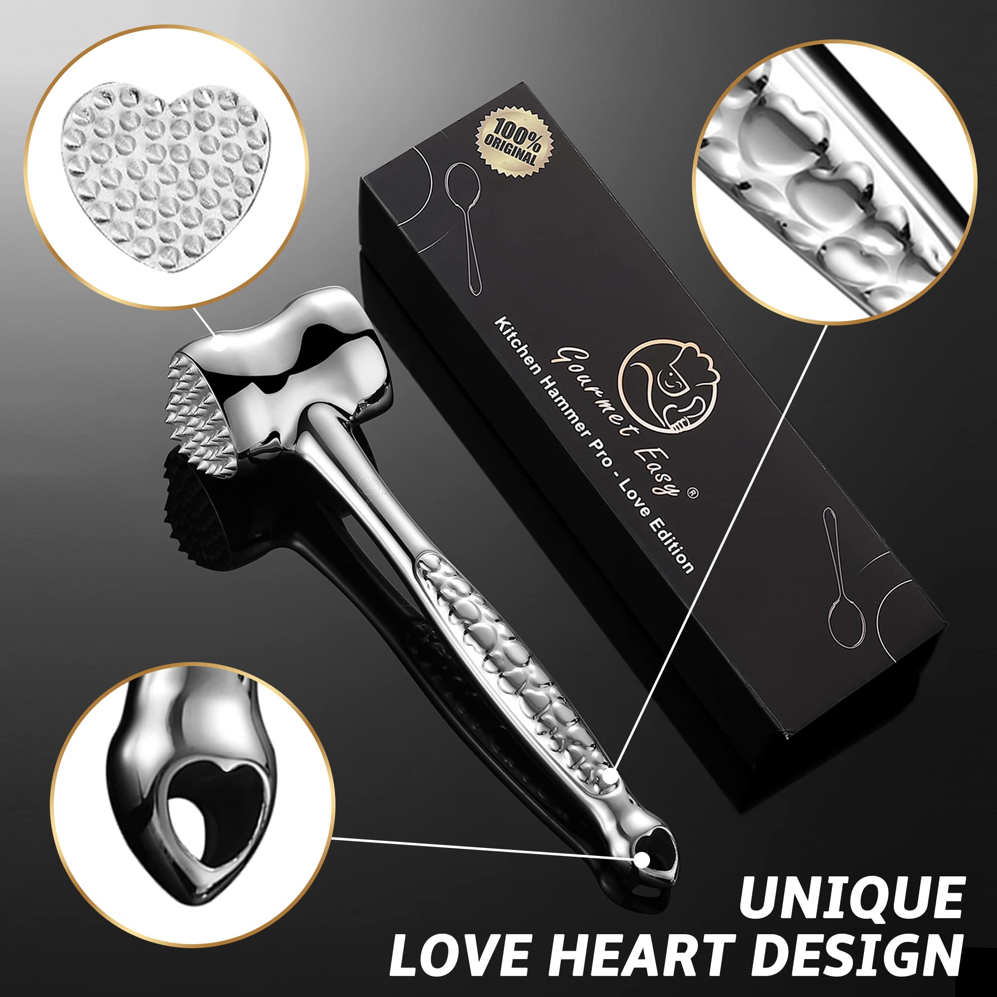 Gourmet Easy ergonomic handle grip close-up for comfortable non-slip control benefit
