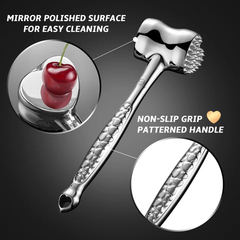 Gourmet Easy flat side detail showing smooth face for even flattening benefit