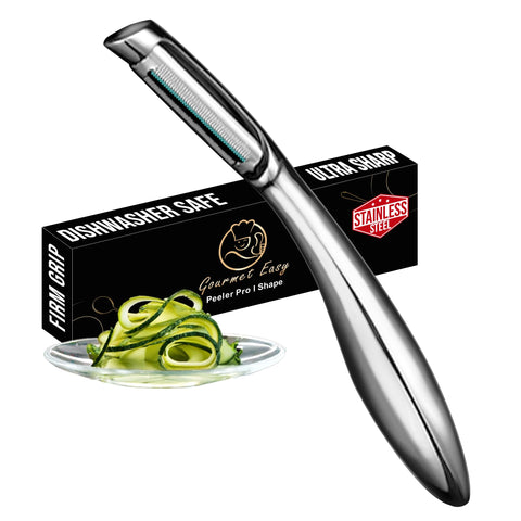 Gourmet Easy peeler front packaging showing compact gift-ready box and branding