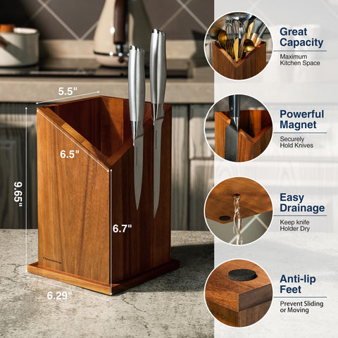 Gourmetop next to cutting board and bowls showing compact size that saves space