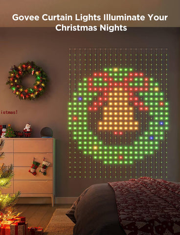 Govee close-up of LED pixel grid revealing detail and smoother animations