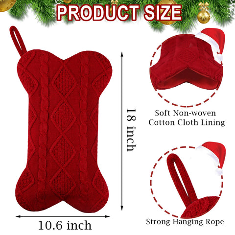 GOYOSWA stocking filled with dog toys and treats, shows generous capacity
