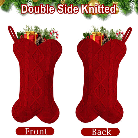 GOYOSWA stockings hanging on fireplace mantel, adds pet-friendly holiday charm