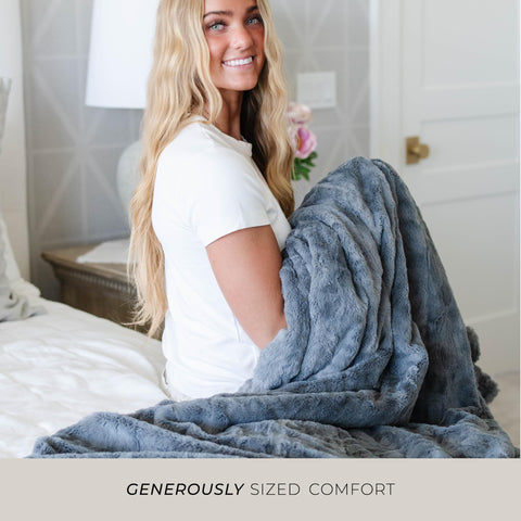GRACED SOFT LUXURIES close-up pile texture highlighting velvety touch and cozy feel