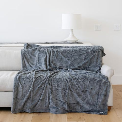 GRACED SOFT LUXURIES folded blanket in gift setting showing attractive presentability