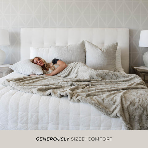 graced soft luxuries close-up of faux fur pile highlighting soft touch and plush warmth