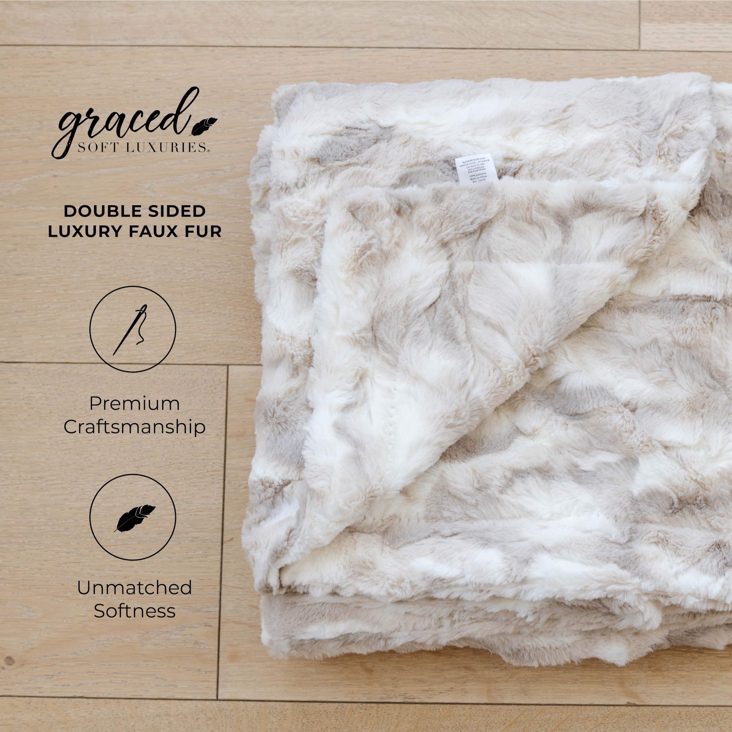 GRACED SOFT LUXURIES detailed stitched edge emphasizing durability and lasting finish