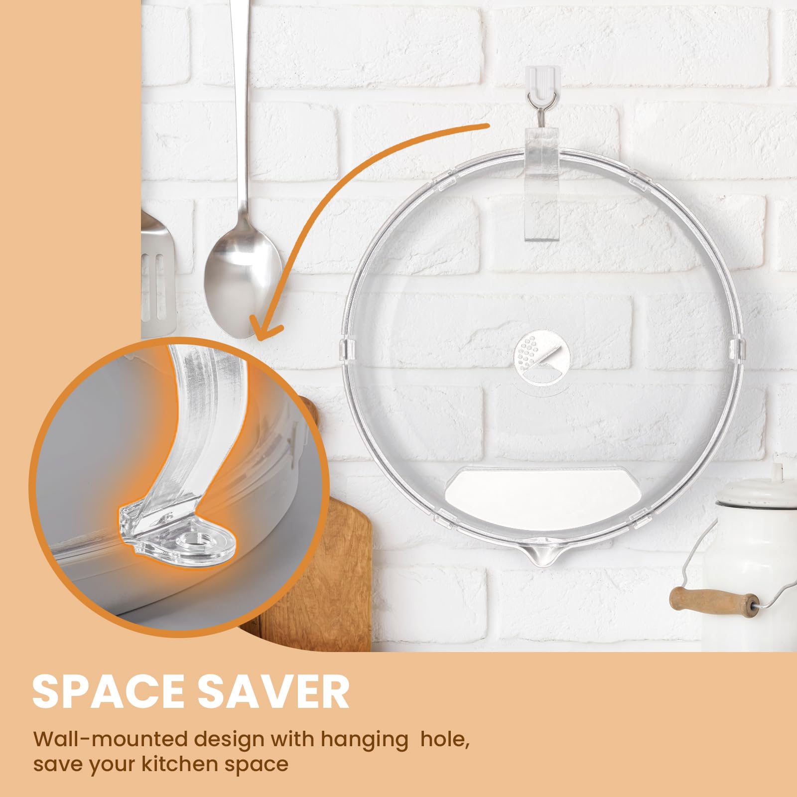 Gracenal hanging on kitchen hook saving cabinet space and organizing