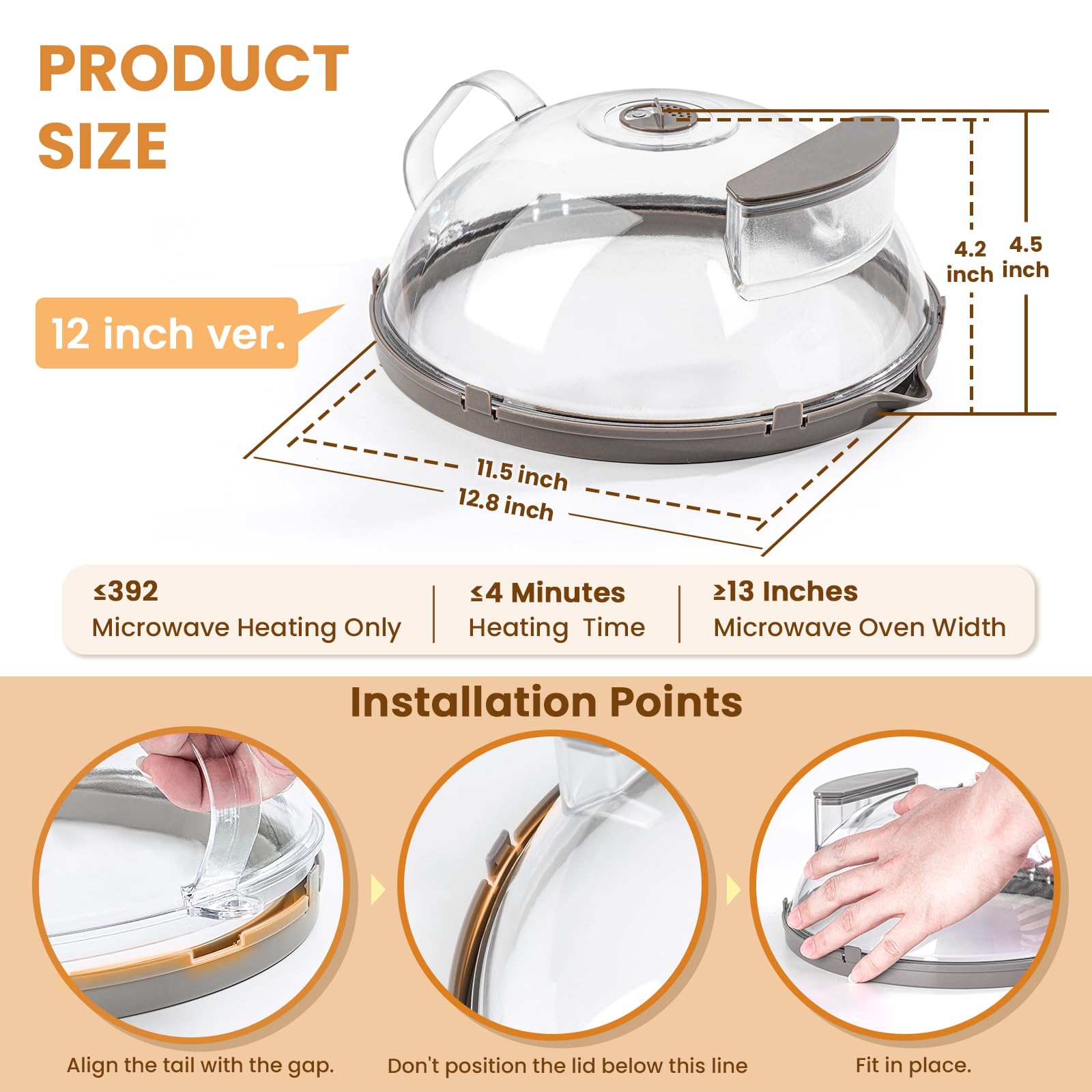 Gracenal beside a 12-inch plate showing fit and scale for common dinnerware