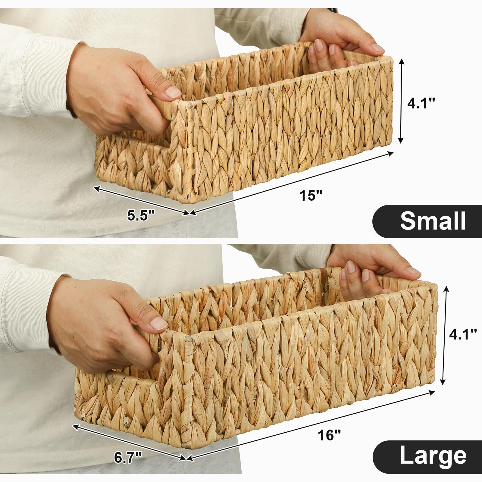 Graciadeco close-up of water hyacinth weave highlighting natural texture and durable build