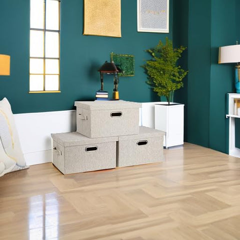 Graciadeco folded bin stacks demonstrating compact storage advantage