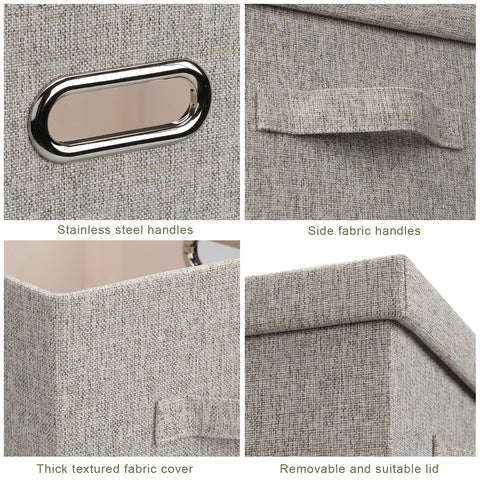 Graciadeco bins on closet shelf showing tidy storage and dust protection benefit