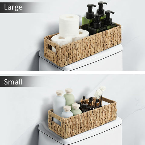 Graciadeco basket next to ruler showing dimensions and scale for correct fit planning