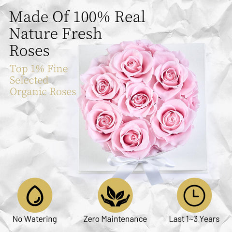 Graclect close-up preserved rose petals showcasing natural texture and long-lasting beauty