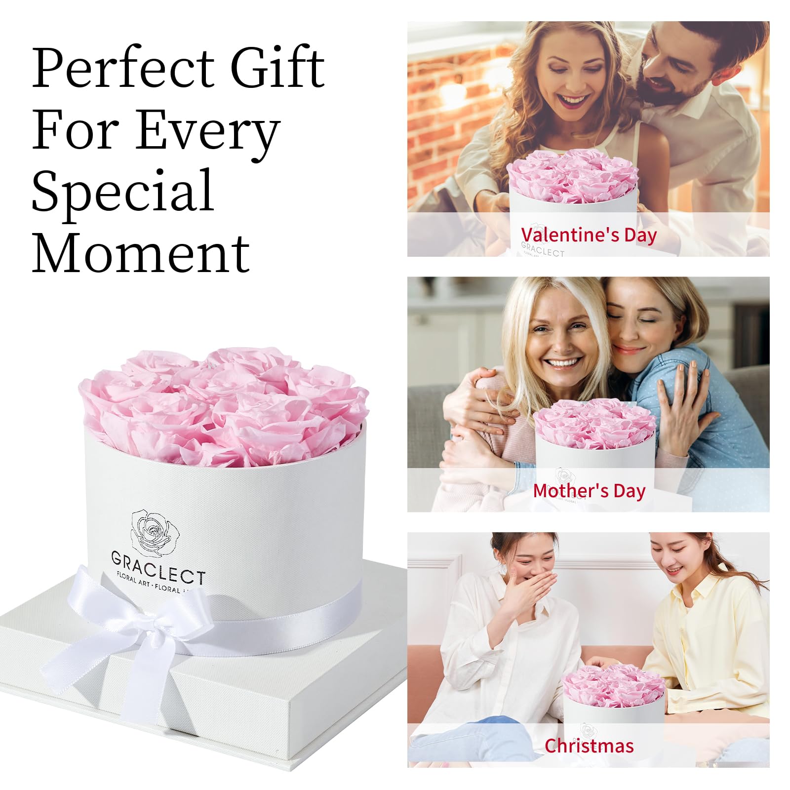 Graclect label and included gift bag highlighting brand presentation and easy gifting