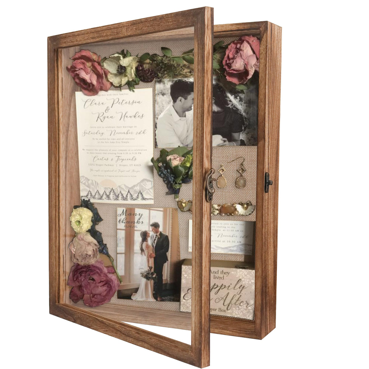 GraduatePro front view showing the full 11x14 display and vintage wood benefit